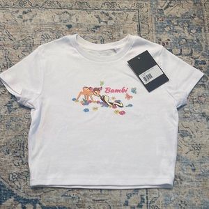 Princess Polly Disney Bambi Cropped Tee